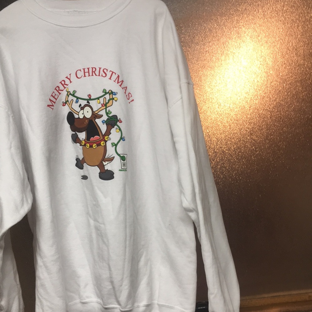 Joes USA merry christmas reindeer sweatshirt
